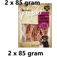 Flamingo ** 2 X ** hapki - hondensnack - duck strips dried - 85 gr = 170gr glutenvrij - geen toegevoegde suiker -eendenvlees