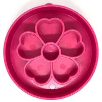 Sodapup - Purple Flower Bowl - Enrichment bowl - Slowfeeder Hond - Hondenvoerbak - Ø20 cm Roze