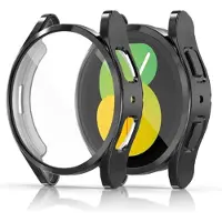 Strap-it TPU case - zwart bescherm hoesje geschikt voor Samsung Galaxy Watch 5 40mm - zwarte beschermhoes voor Galaxy Watch 5 40mm