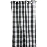 2lif Marbella Curtain 140 cm x 260 cm Marbella gordijn zwart geblokt 140 cm x 260 cm