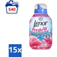 Lenor 15 x - Wasverzachter - Fresh Air - Fleurige Bloesem - 36 Wasbeurten - Voordeelverpakking - 15 stuks
