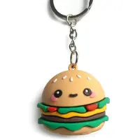 Puckator Sleutelhanger 3D- Hammy de Burger Foodiemals - PVC - 5x4x4cm