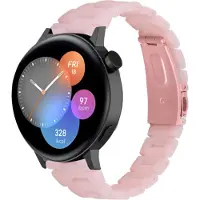 Strap-it Resin smartwatch bandje - geschikt voor Huawei Watch GT 2 42mm / GT 3 42mm / GT 3 Pro 43mm - roze