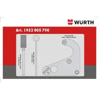 Würth - Set timinggereedschap 5-delig, voor Renault/Nissan 2.0, diesel - Set timinggereedschap 5-delig, voor Renault/Nissan 2.0, diesel x 1 st Lengte 240 mm