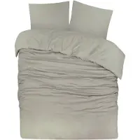 DoubleDry Dekbedovertrek flanel 100% zacht katoen lits jumeaux 240x200/220 cm