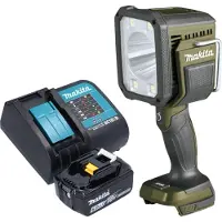 Makita DML 812 SG1 Akku Handstrahler 18 V 1250 lm LED Olive Grün Outdoor Adventure Sonderedition +