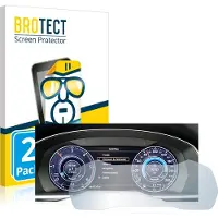 BROTECT - Screenprotector voor Volkswagen Arteon 2017 Active Info Cockpit 12.3" - Folie Beschermfolie transparant 2 Stuks