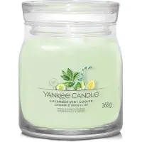 Yankee candle - Cucumber Mint Cooler Medium Geurkaars - 50 branduren - 2 lonten