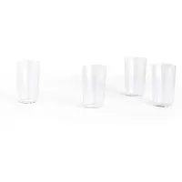 HAY Waterglas Angle Glass Medium H10 Clear (Set van 4)