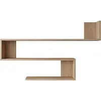 En.casa Wandplank Kitee 120x14,5x71,5cm eiken