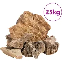 vidaXL Drakenstenen 25 kg 5-30 cm bruin