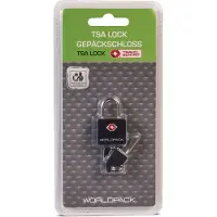 Worldpack bagageslot TSA zwart/zilver 4 cm