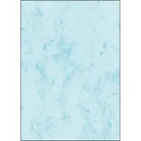 Sigel designpapier A4 - met motief marmer blauw - tweezijdig - 200 grams - 50 vel - SI-DP551