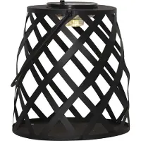 Star Trading Calabria Lantaarn Zonnecel 20 Cm - Zonnecel verlichting Metaal Black - 481-84