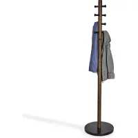 Umbra Pillar Kapstok - Zwart/Walnoot