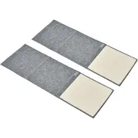 PawHut Paws Krabmat set 130 cm x 45 cm x 0,3 cm grijs
