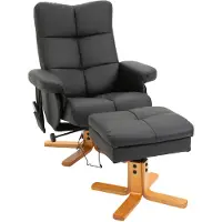 HOMCOM HOMdotCOM Massage fauteuil 80 cm x 86 cm x 99 cm zwart