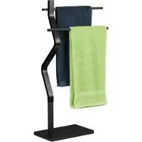Relaxdays Handdoekhouders + handdoekhaken, Handdoekenrek