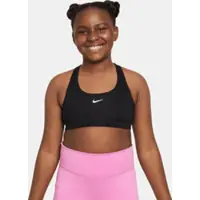 Nike Swoosh sport-bh voor meisjes (ruimere maten) - Zwart | Maat