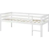 En.casa Kinderbed Siikalatva met bedbodem 90x200 cm wit []