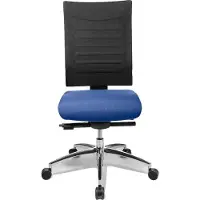 Schäfer Shop Bureaustoel SSI Proline S3+ - synchroonmechanisme - rugleuning met 3D-gaas - 3D-zitgewricht - zonder armleuningen - zwart/blauw -