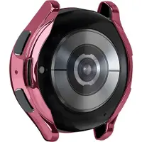 Strap-it TPU case - rosé rood bescherm hoesje geschikt voor Samsung Galaxy Watch 5 40mm - rosé rode beschermhoes voor Galaxy Watch 5 40mm