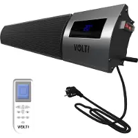 Volt! VOLT I-Red Terrasverwarmer - 2400W - Infrarood Heater - Terrasheater - Wifi - Ecostand - IP44 - 156CM - Zwart