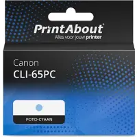 PrintAbout Inktcartridge CLI-65PC Foto-cyaan geschikt voor Canon