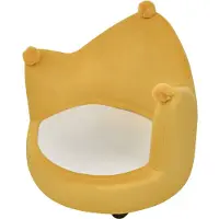 Beliani VEGA - Kinderstoel-Geel-Fluweel