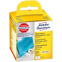 Avery-Zweckform Rol met etiketten Compatibel vervangt DYMO 99017, S0722460 50 x 12 mm Papier Wit 220 stuk(s) Permanent hechtend Hangmapetiketten AS0722460