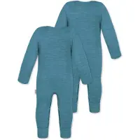 Normani Rompertje/body 'Tangoio' cyaan blauw / brons / groen / offwhite