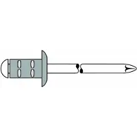 Gesipa Blindklinknagel | klinknagelschacht d x l 4,8 x 17 mm | aluminium / staal | 50 stuks - 1433851 1433851