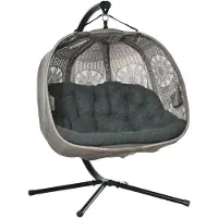 Sunny Kussens, buitenmeubels, tuinschommel, schommel zitkussen, schommelstoel, lounge-stoel, hangmat met frame, hangmand, eivormige bank, mand, relaxstoel, ligstoel, waterdichte tuinligstoel,