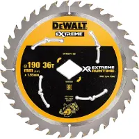 DeWalt Cirkelzaagblad voor Hout | Extreme Runtime | Ø 190mm Asgat Ruit 36T - DT40271-QZ