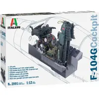 Italeri Modelbouwpakket Vliegtuigen - 2991 F-104 G Cockpit Plastic - 1:12 - Modelbouw