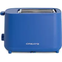 Create - Broodrooster van 750 W - Met beveiligingssysteem - Zes vermogensniveaus - Kobaltblauw - TOAST STUDIO