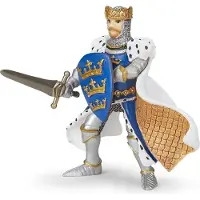 Papo Ridder - Koning Arthur - Blauw - H: 9 cm - - OneSize - Speelgoedfiguren