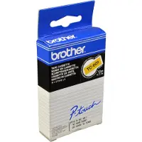 Brother TC-601 Tape Zwart op geel (12 mm)
