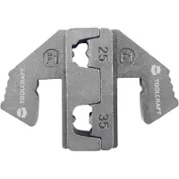 Toolcraft PLE-0F1 Krimp-onderdelen Adereindhulzen Krimpbereik: 25 tot 35 mm² Geschikt voor merk: PZ-500