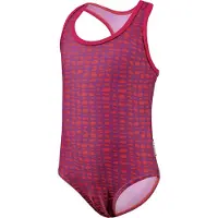 Beco badpak meisjes polyester/elastaan rood/paars