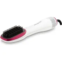 Rowenta Stylingborstel met warme lucht CF6220 Wonder Air Brush Opbergtas, haarstyler, wit/roze, 12 x 10 x 40,5 cm, CF6220