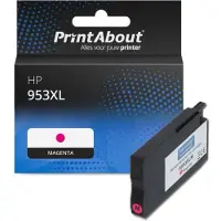 PrintAbout Huismerk HP 953XL (F6U17AE) Inktcartridge Magenta Hoge capaciteit