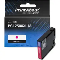 PrintAbout Huismerk Canon PGI-2500XL M Inktcartridge Magenta Hoge capaciteit