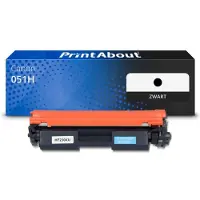 PrintAbout Toner 051H Zwart geschikt voor Canon