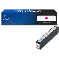 PrintAbout Inktcartridge 973X (F6T82AE) Magenta Hoge capaciteit geschikt voor HP