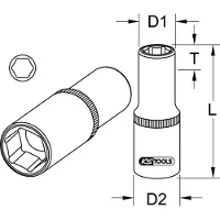 Ks Tools 918.1241-E Steeksleutelelement
