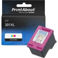 PrintAbout Huismerk HP 301XL (CH564EE) Inktcartridge 3-kleuren Hoge capaciteit