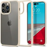 Spigen Doorzichtig Hybrid iPhone 14 Pro Max Hoesje Bruin