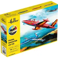 Heller Modelbouwpakket Militaire voertuigen - 35510 Fouga Magister CM 170 - Starter Kit Plastic - 1:48 - Modelbouw