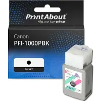PrintAbout Huismerk Canon PFI-1000PBK Inktcartridge Zwart